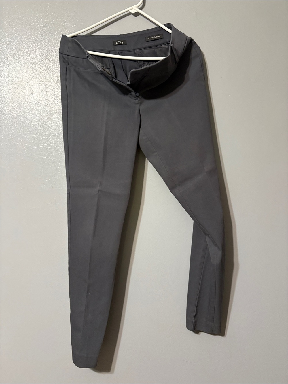 LOFT Gray Skinny Dress Pants